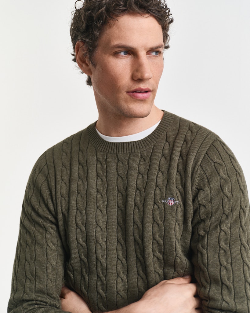 Gant Herren Pullover  Khaki Green