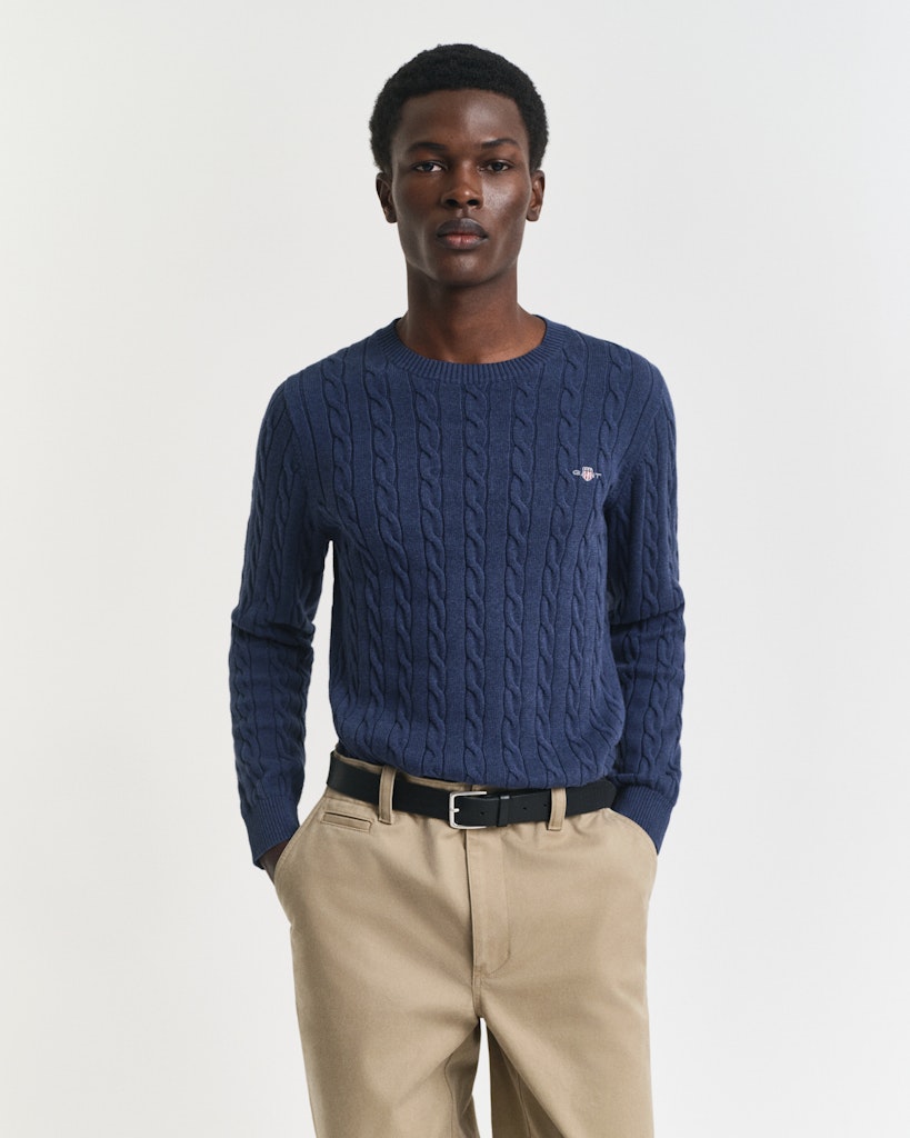 Gant Herren Pullover  Dark Jeansb