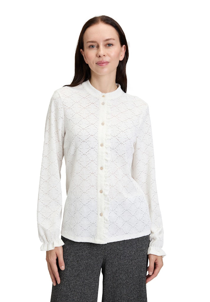 Cartoon Damen Blusen Bright White
