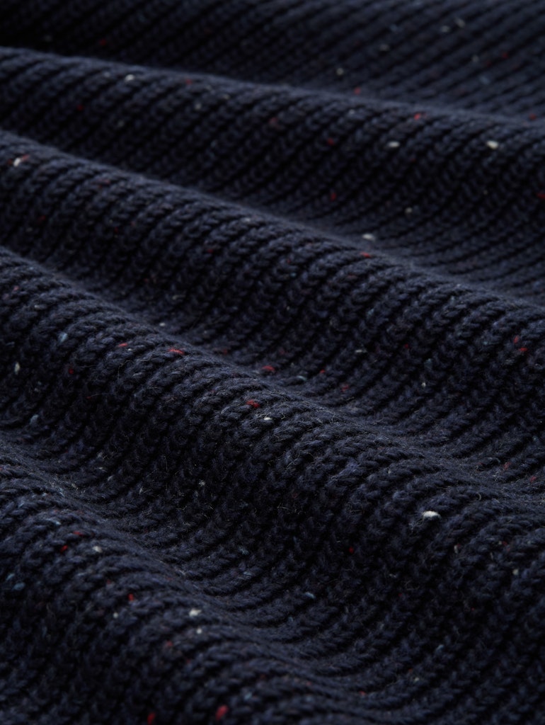 Tom Tailor Herren Pullover Navy Melange Mu