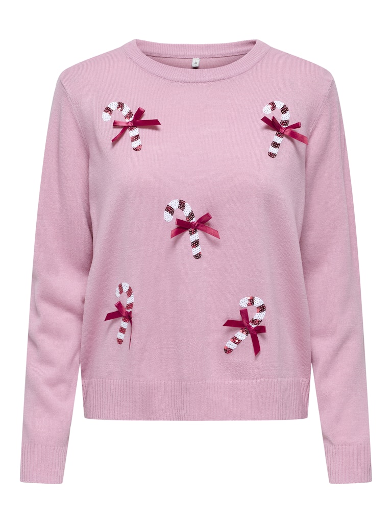 Only Damen Pullover Bleached Mauve/