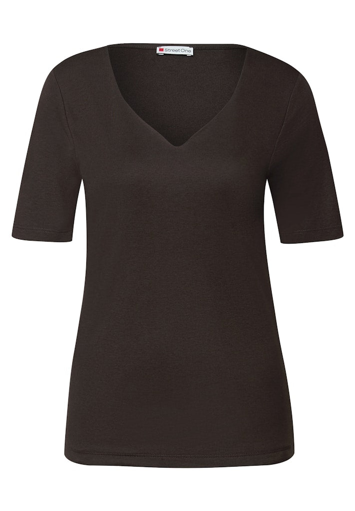 Street One Damen T-Shirts  Deep Roas