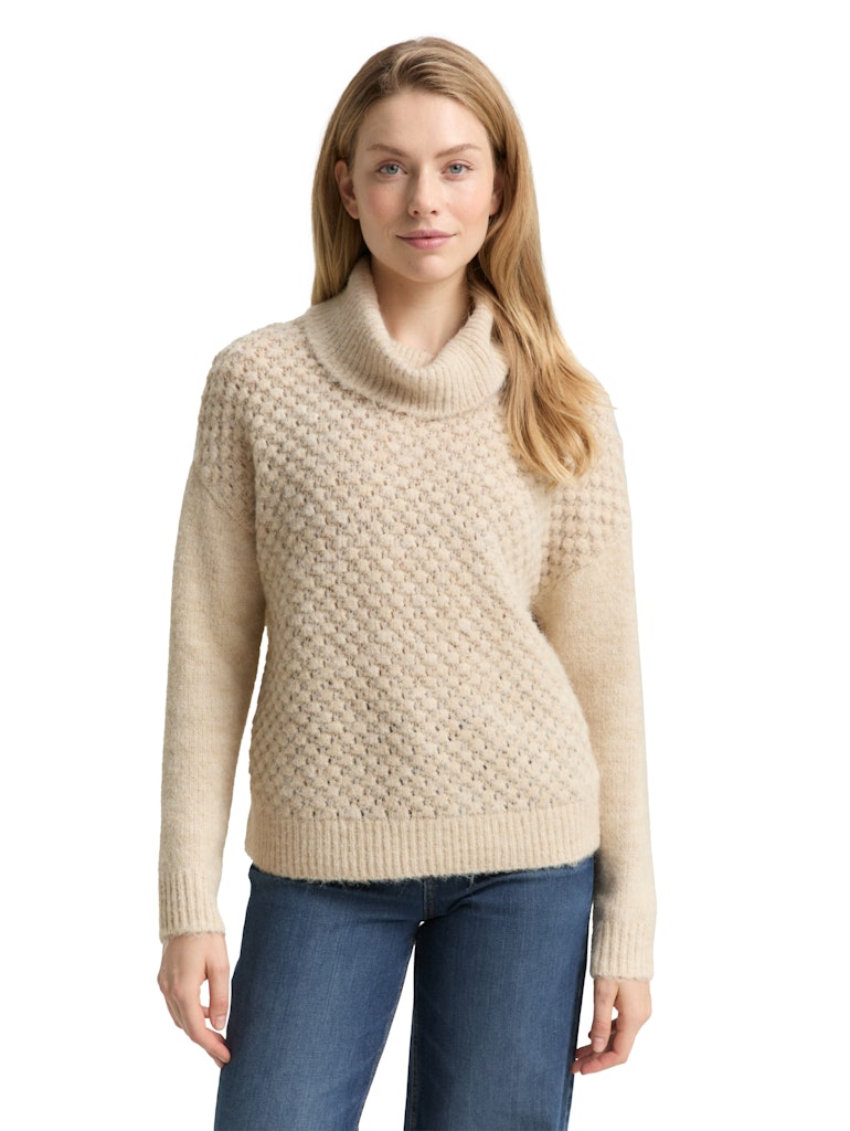 Tom Tailor Damen Sweatshirts Sand Stone Beig