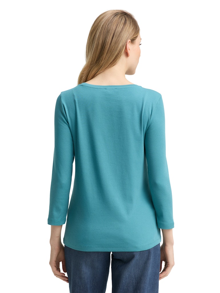 Tom Tailor Damen T-Shirts Tropical Teal