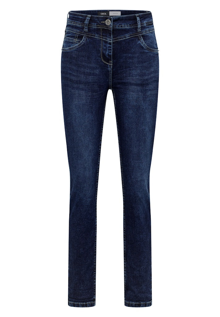 Cecil Damen Hosen  Mid Blue