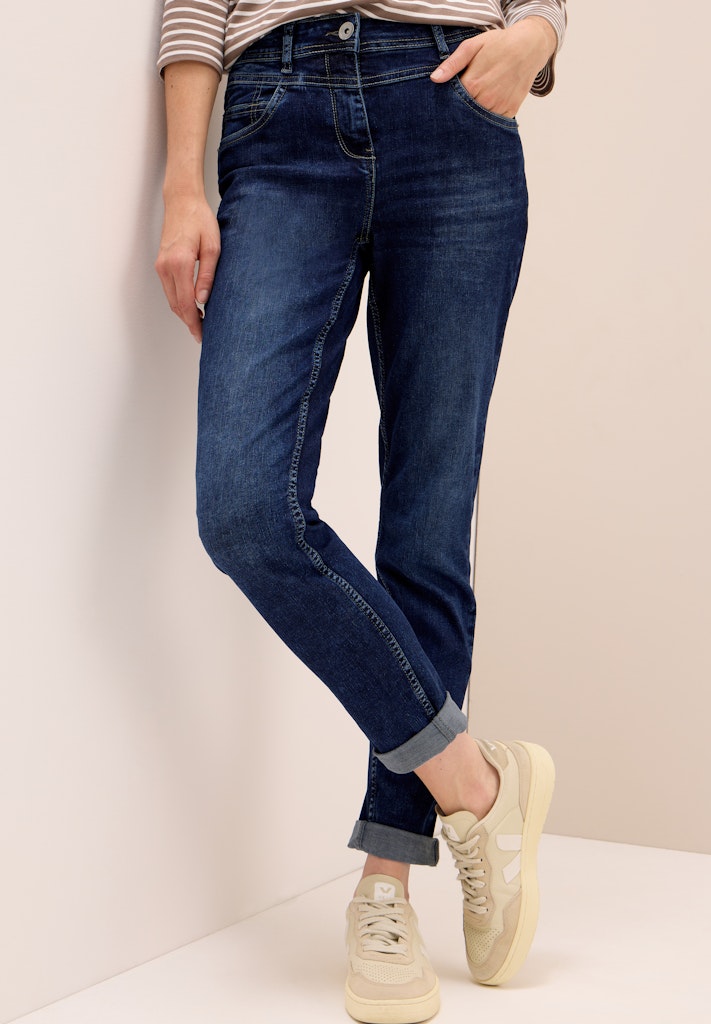 Cecil Damen Hosen  Mid Blue