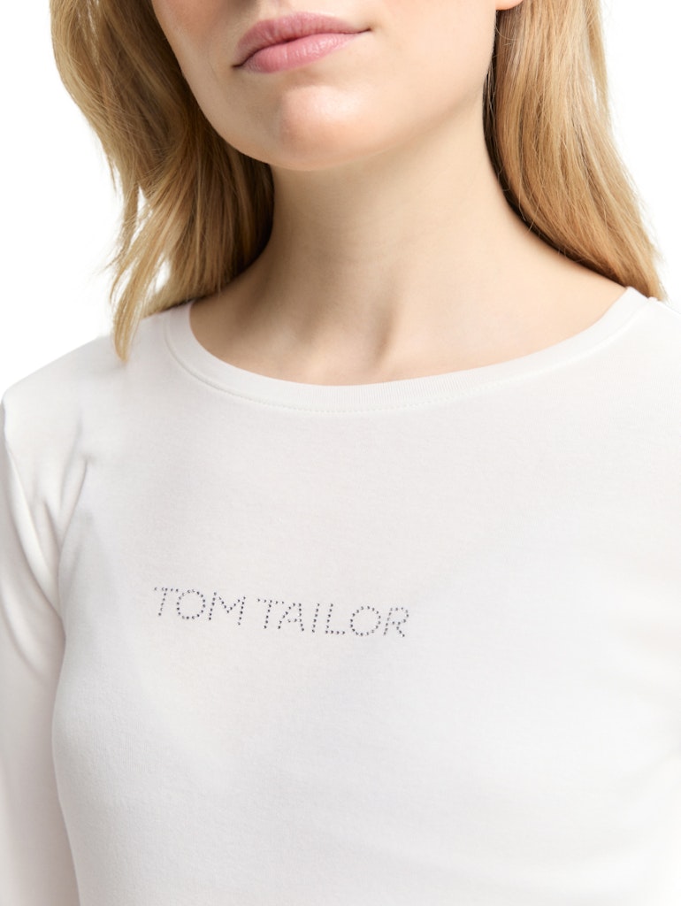 Tom Tailor Damen T-Shirts Whisper White