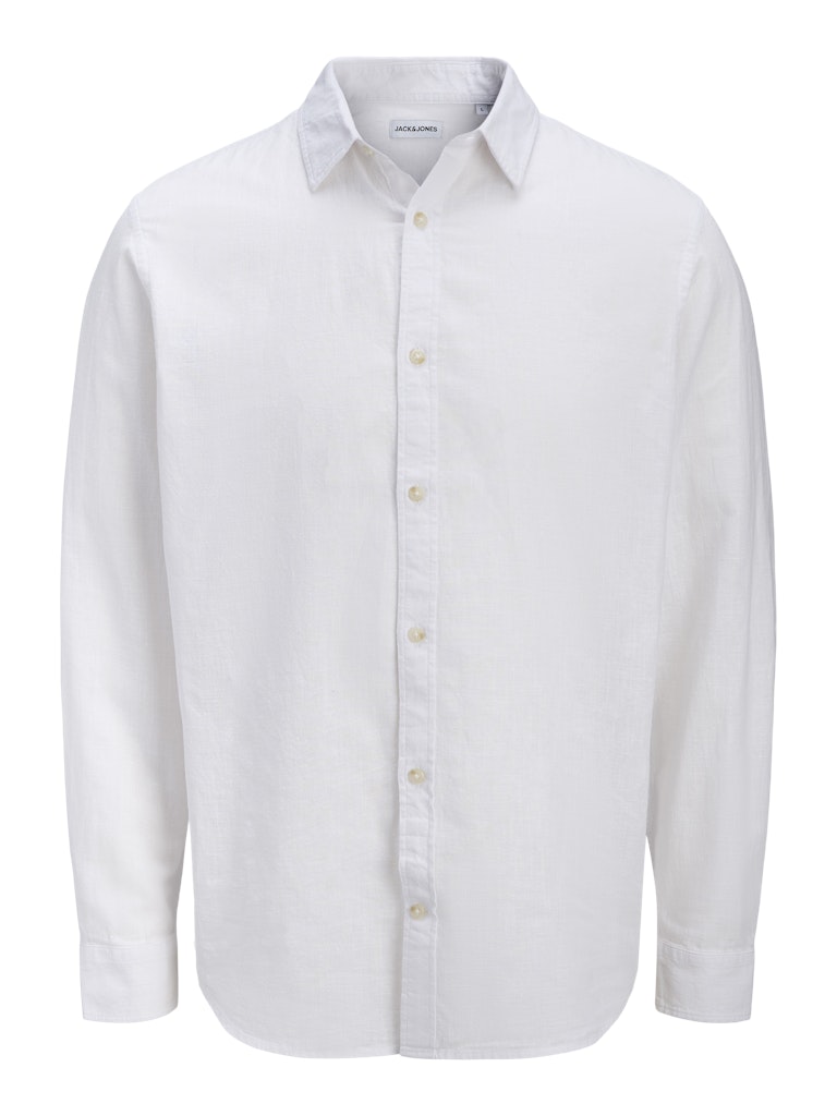 Jack & Jones Herren Hemden lang White