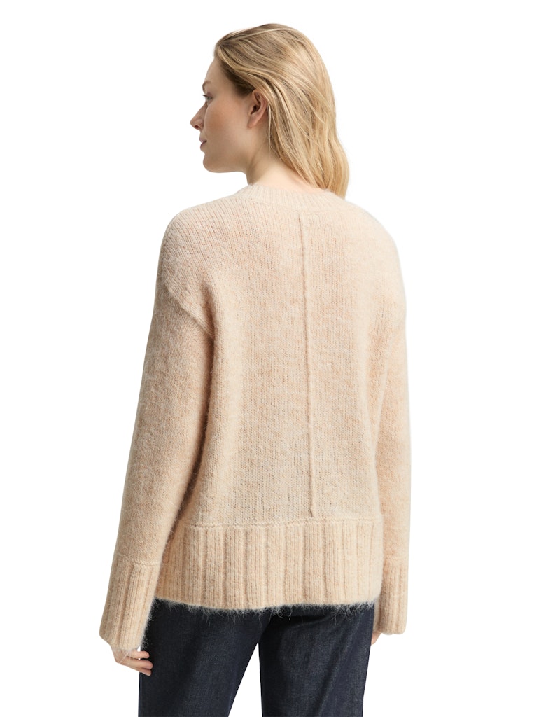 Tom Tailor Damen Pullover Sand Stone Beig
