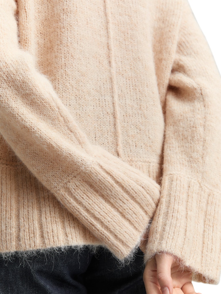 Tom Tailor Damen Pullover Sand Stone Beig