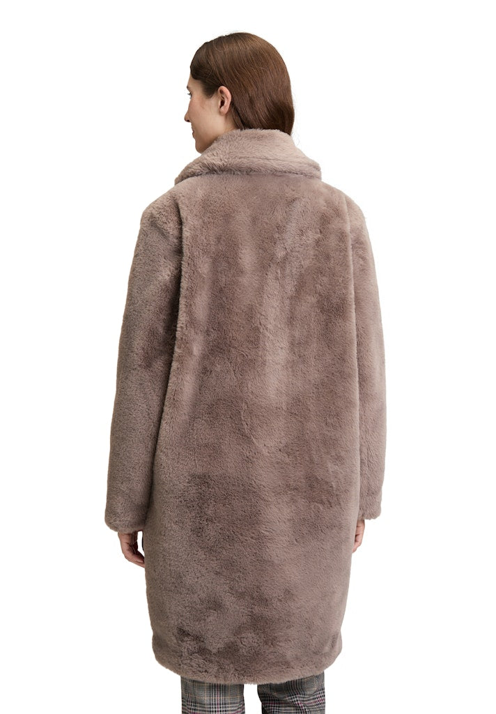 Cartoon Damen Mantel Dark Almond