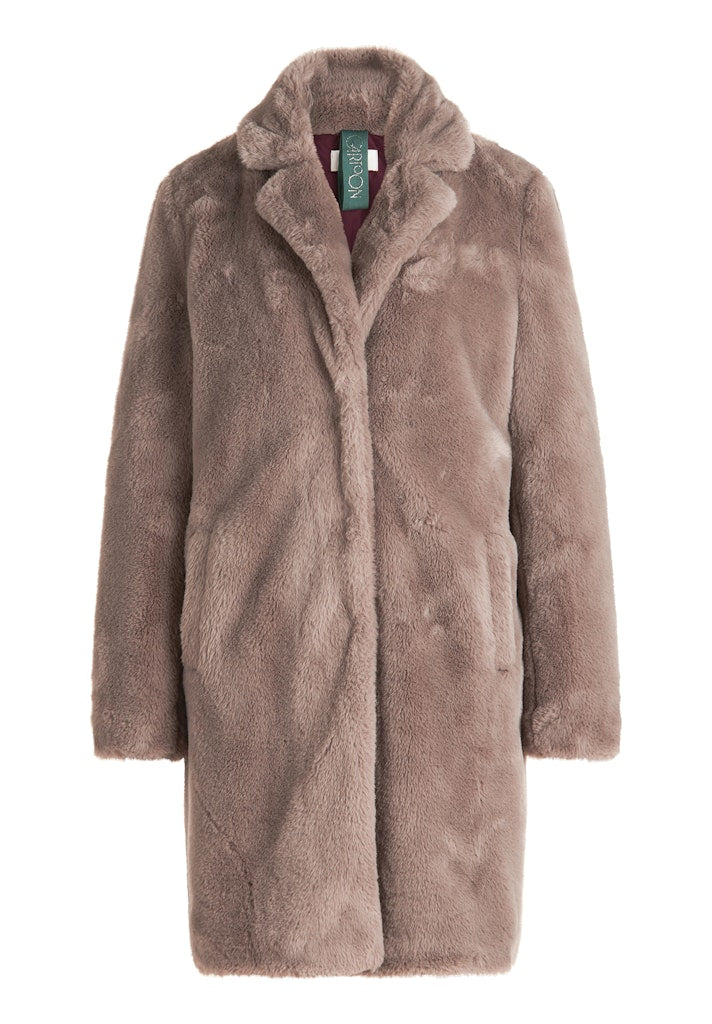 Cartoon Damen Mantel Dark Almond