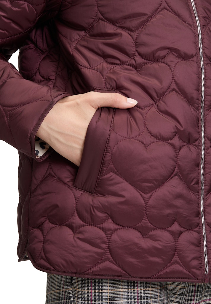 Cartoon Damen Jacken Deep Berry