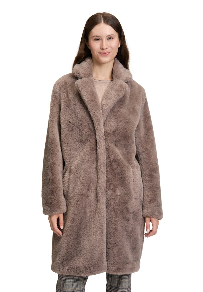 Cartoon Damen Mantel Dark Almond