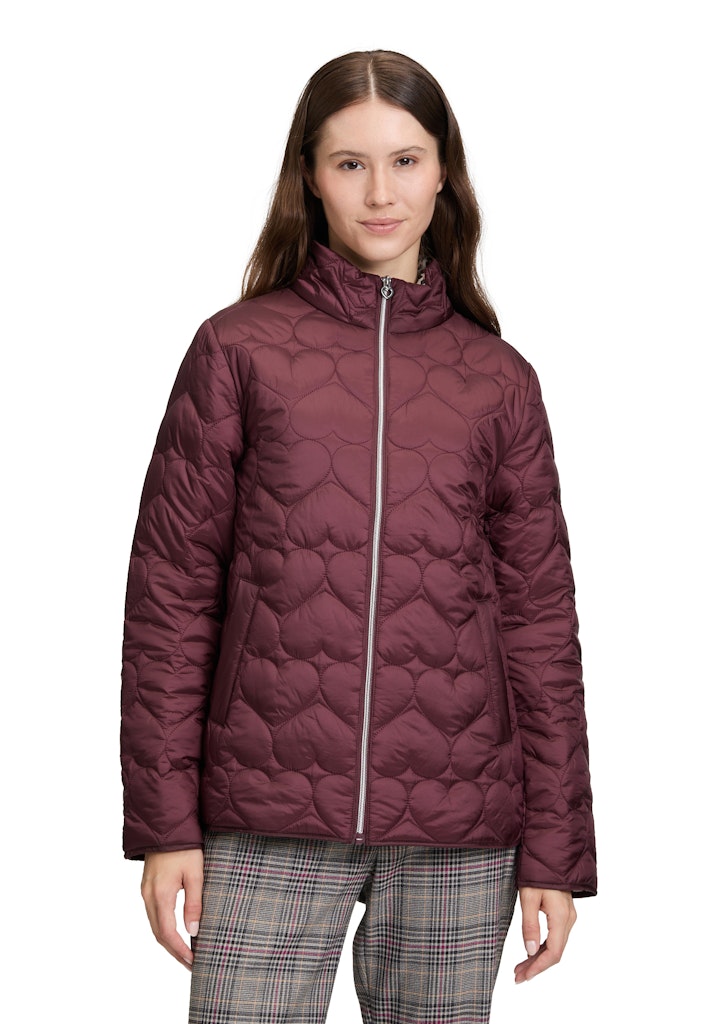 Cartoon Damen Jacken Deep Berry