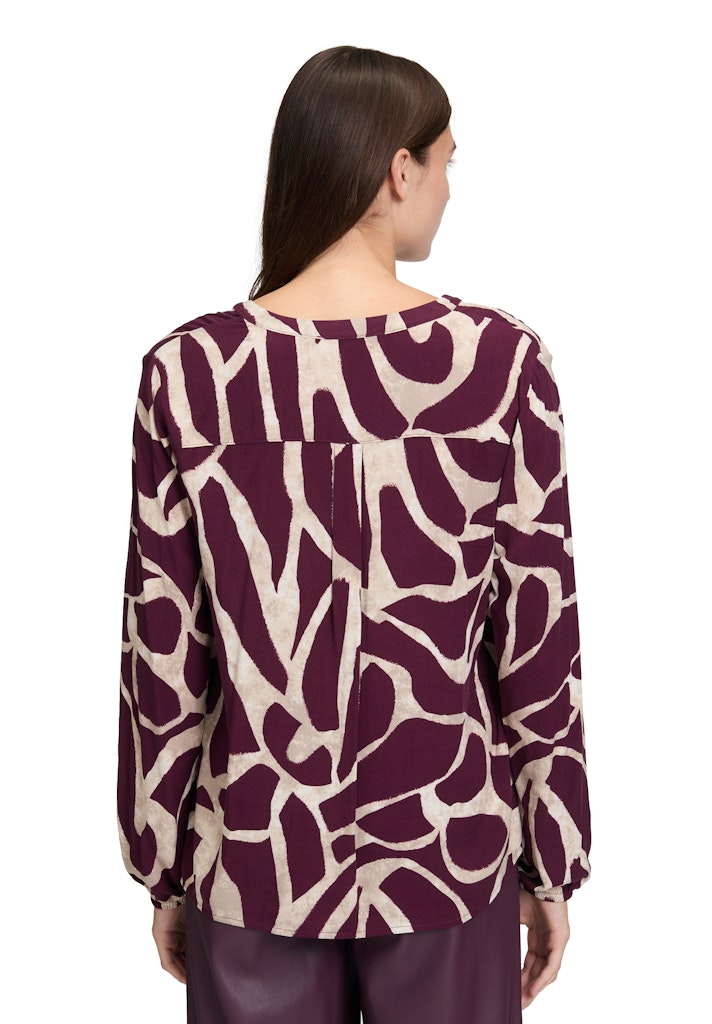 Betty & Co Damen Blusen Dark Red/Nature