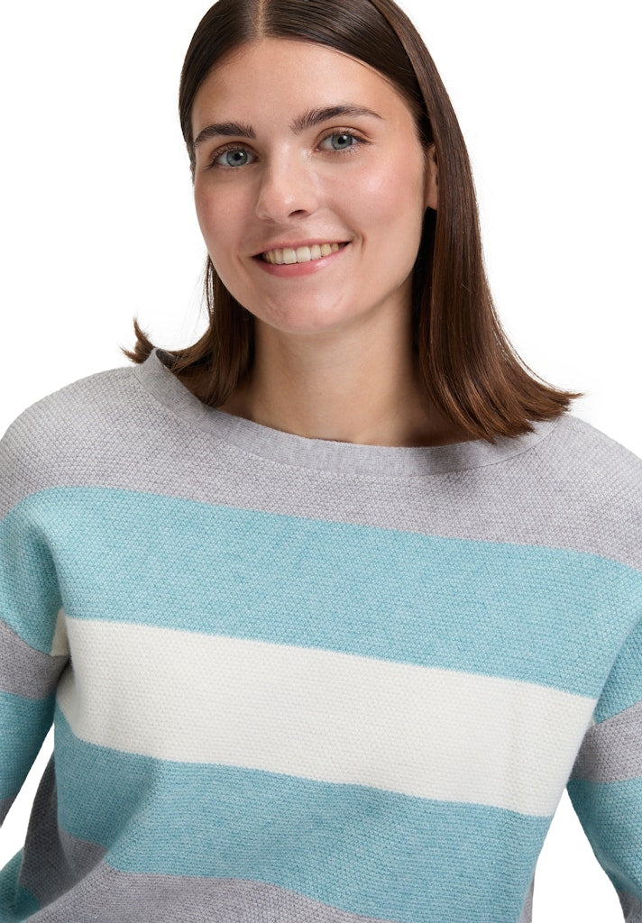 Betty & Co Damen Pullover Mint/Grey