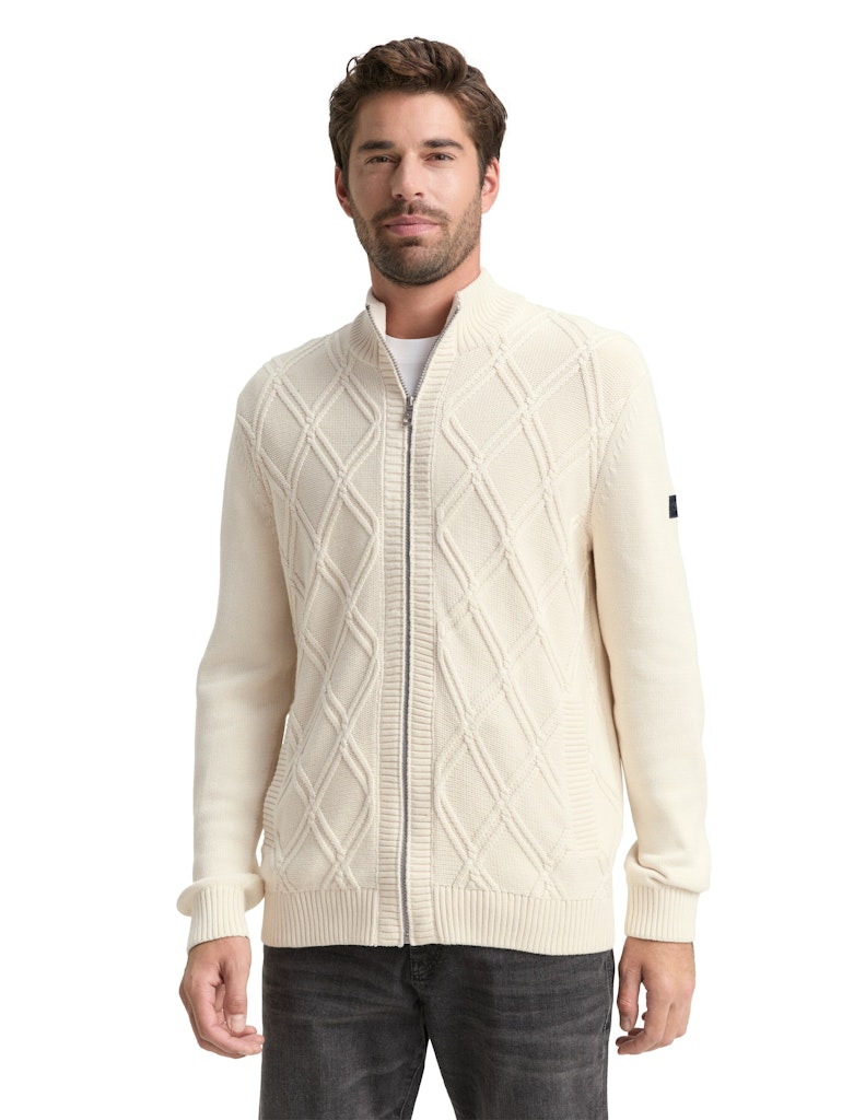 Tom Tailor Herren Pullover Gardenia White