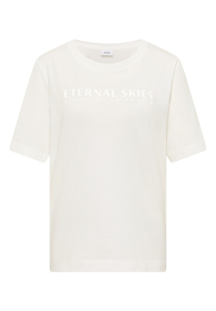 Cecil Damen T-Shirts  Vanilla W