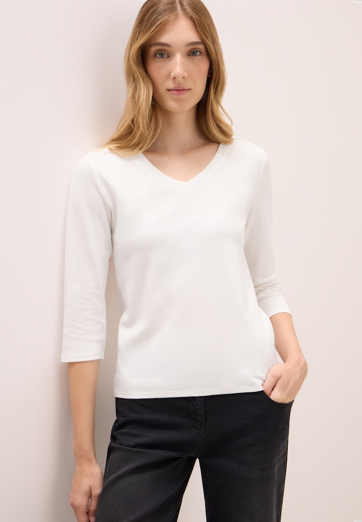 Cecil Damen T-Shirts  Vanilla W