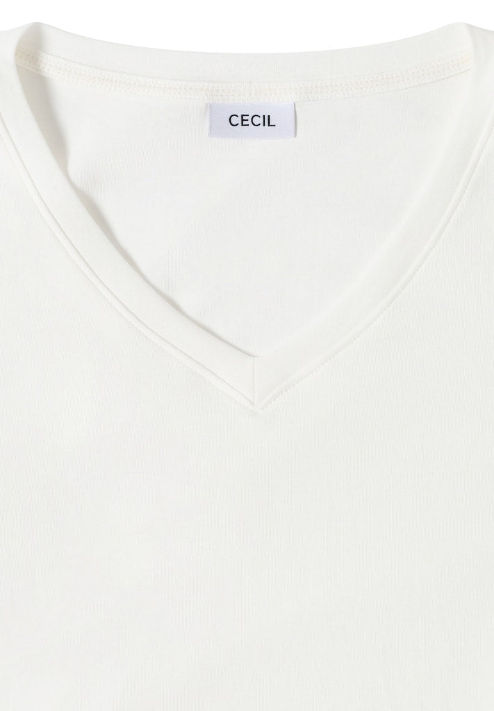 Cecil Damen T-Shirts  Vanilla W
