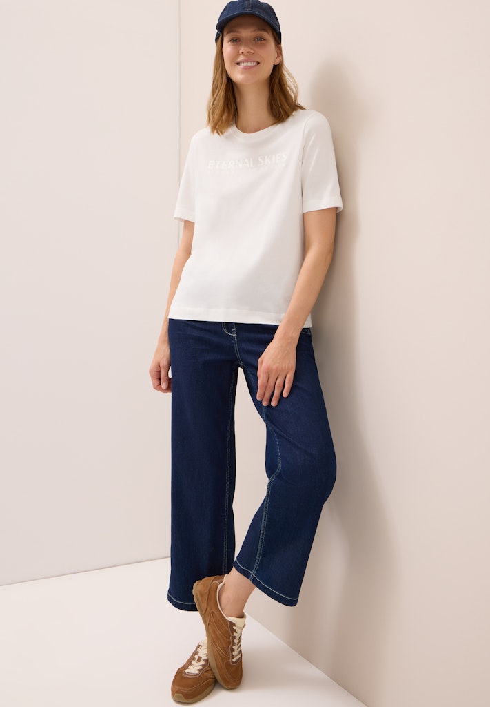 Cecil Damen T-Shirts  Vanilla W