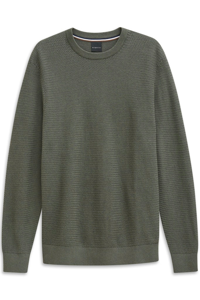 Bugatti Herren Pullover Moos