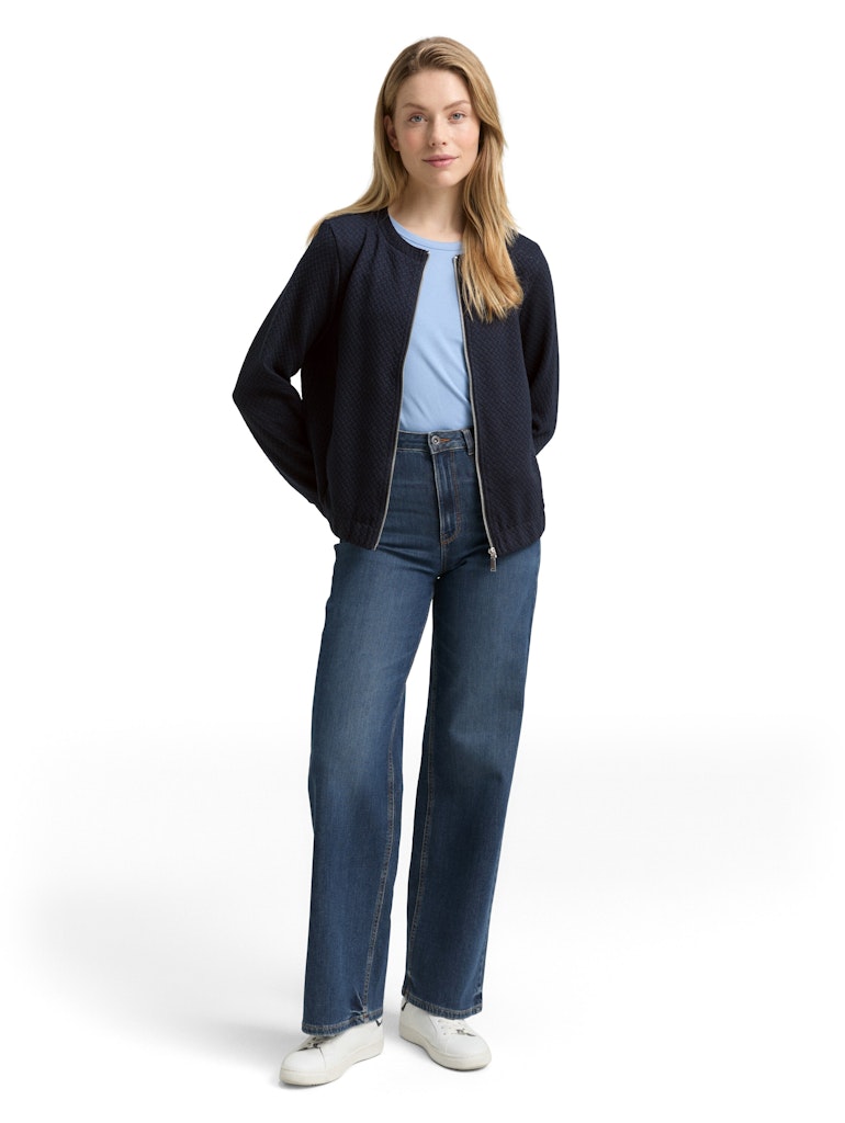 Tom Tailor Damen Sweatjacken Sky Captain Blu