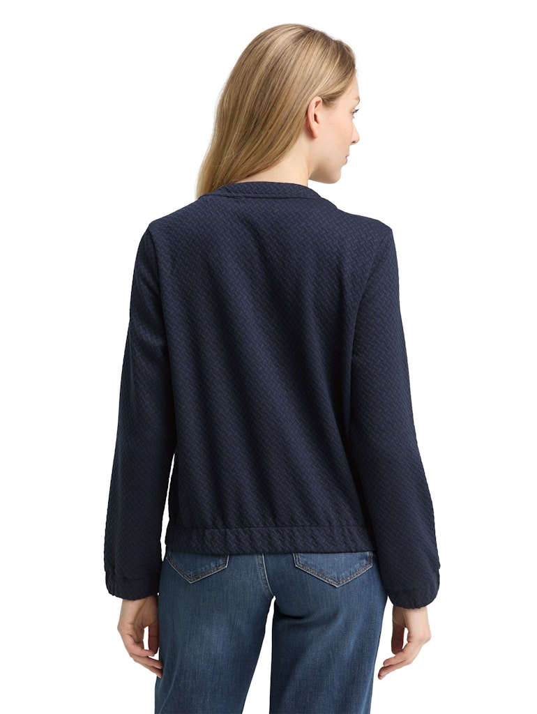 Tom Tailor Damen Sweatjacken Sky Captain Blu