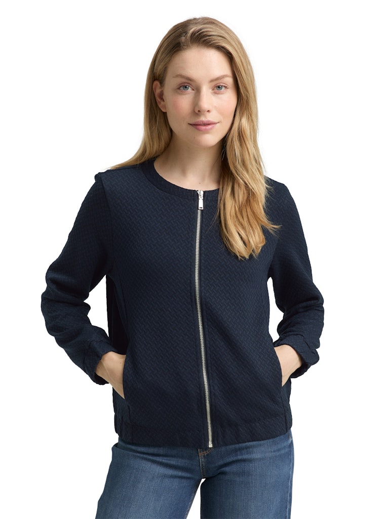 Tom Tailor Damen Sweatjacken Sky Captain Blu
