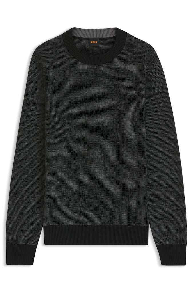 Boss Orange Herren Pullover  Black