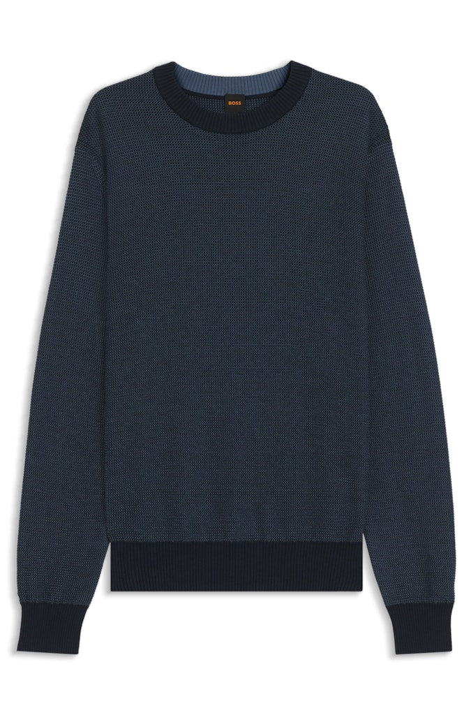 Boss Orange Herren Pullover  Dark Blue