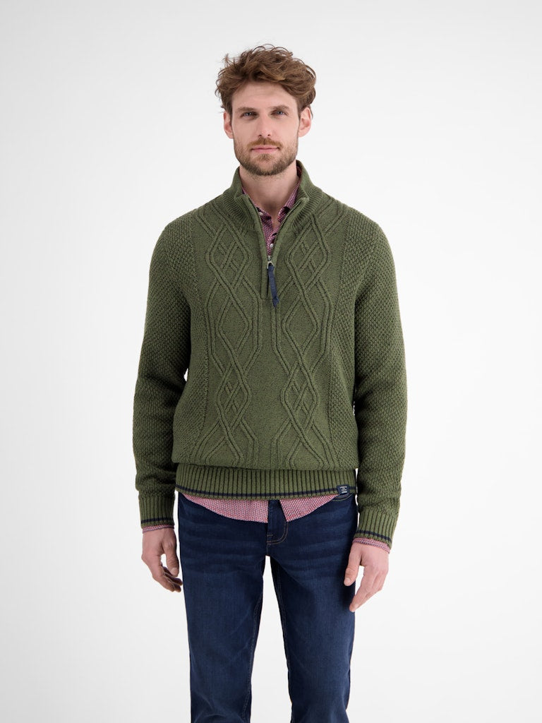 Lerros Herren Pullover Nordic Olive