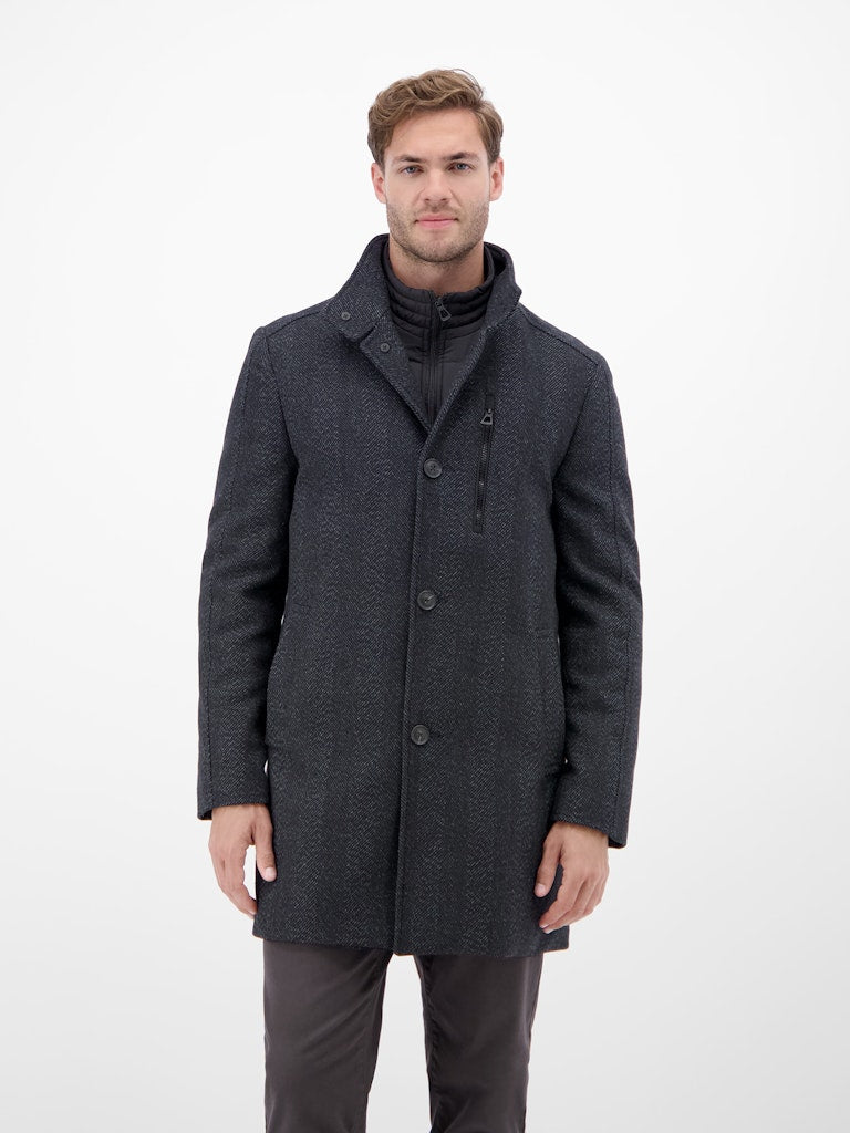 Lerros Herren Mantel Classic Navy
