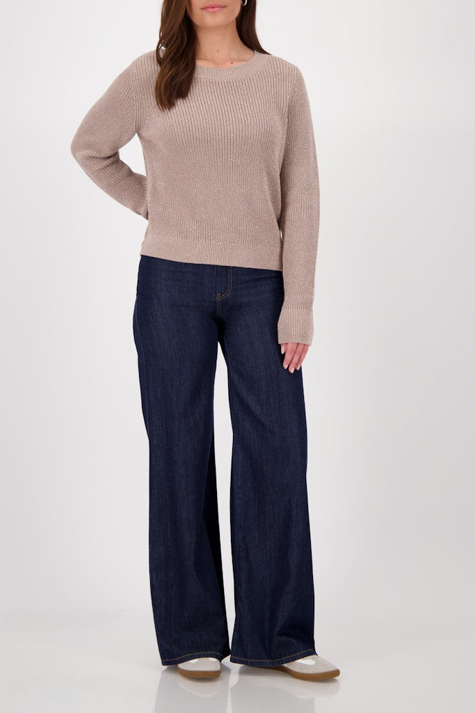 Monari Damen Pullover  Truffle