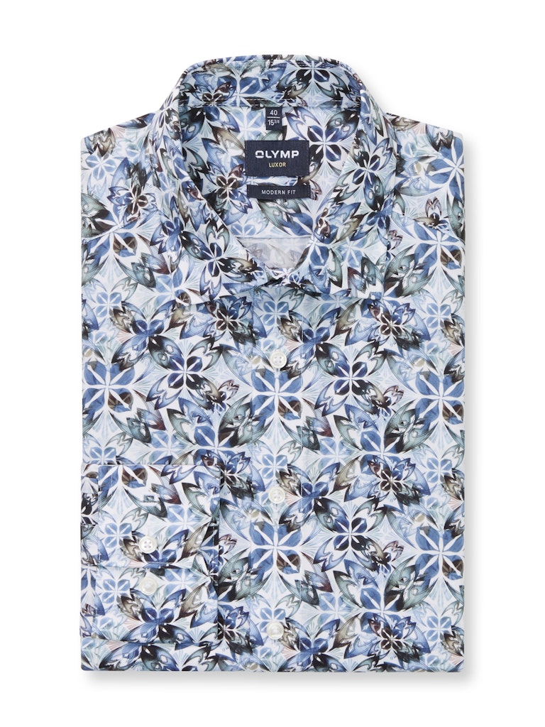 Olymp Herren Hemden lang  Weiss