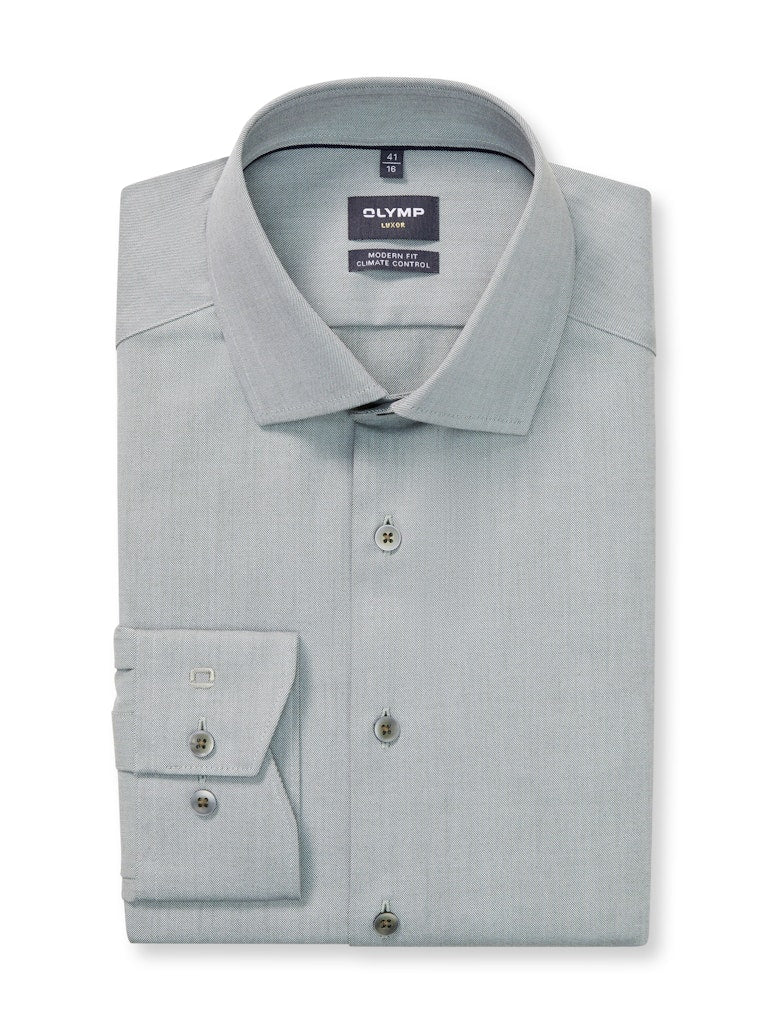Olymp Herren Hemden lang  Lindgrõn