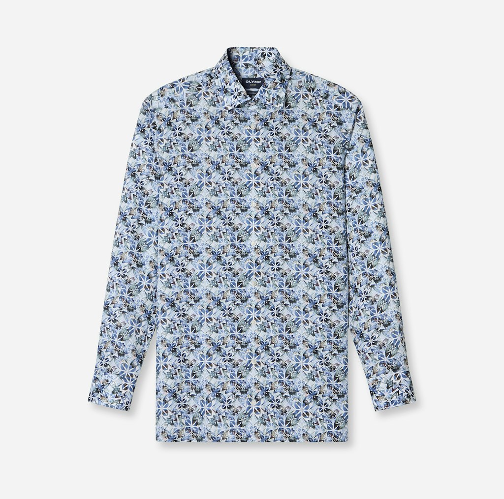 Olymp Herren Hemden lang  Weiss