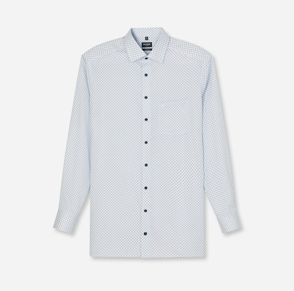 Olymp Herren Hemden lang  Weiss