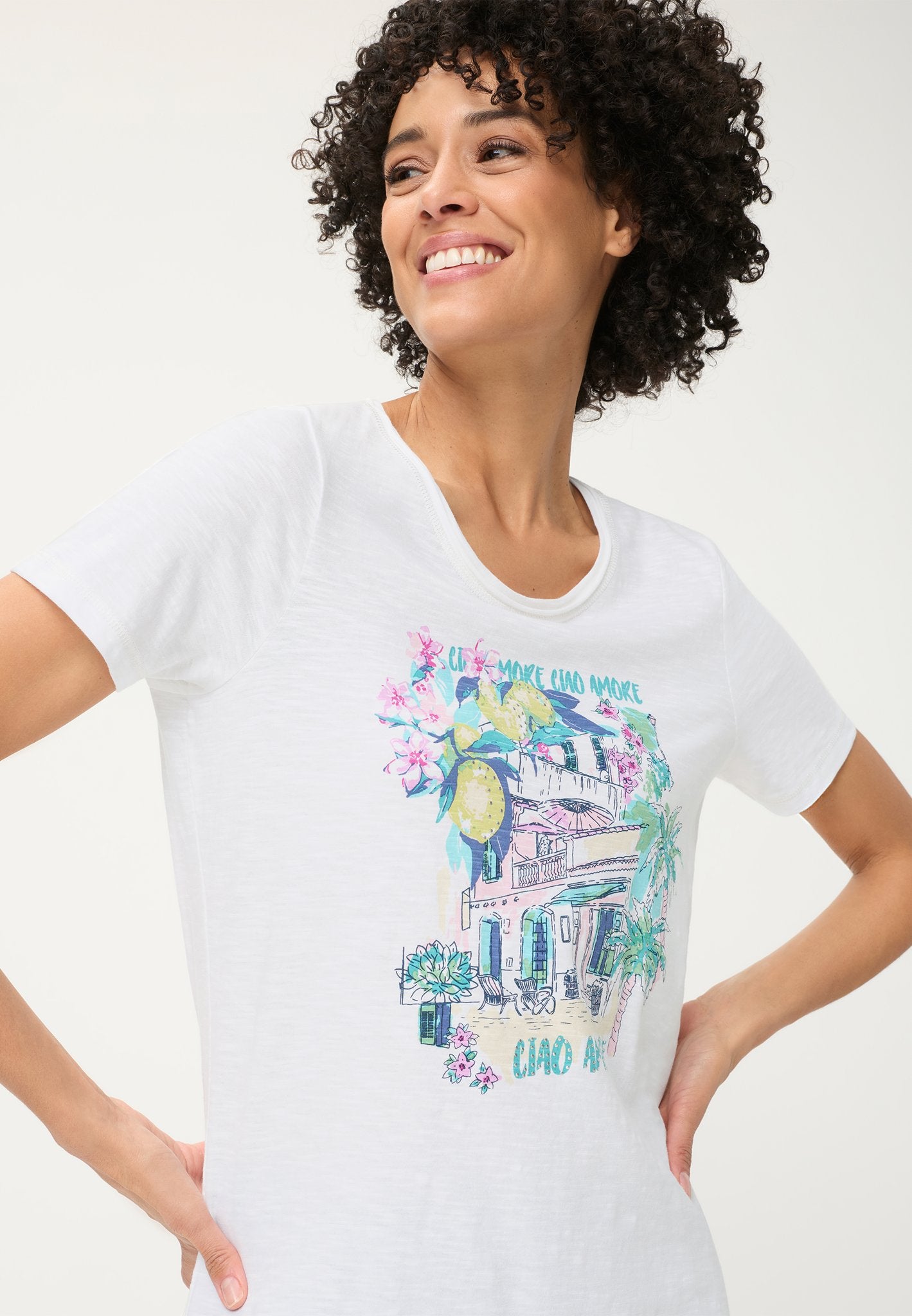 Olsen Damen T-Shirts  White