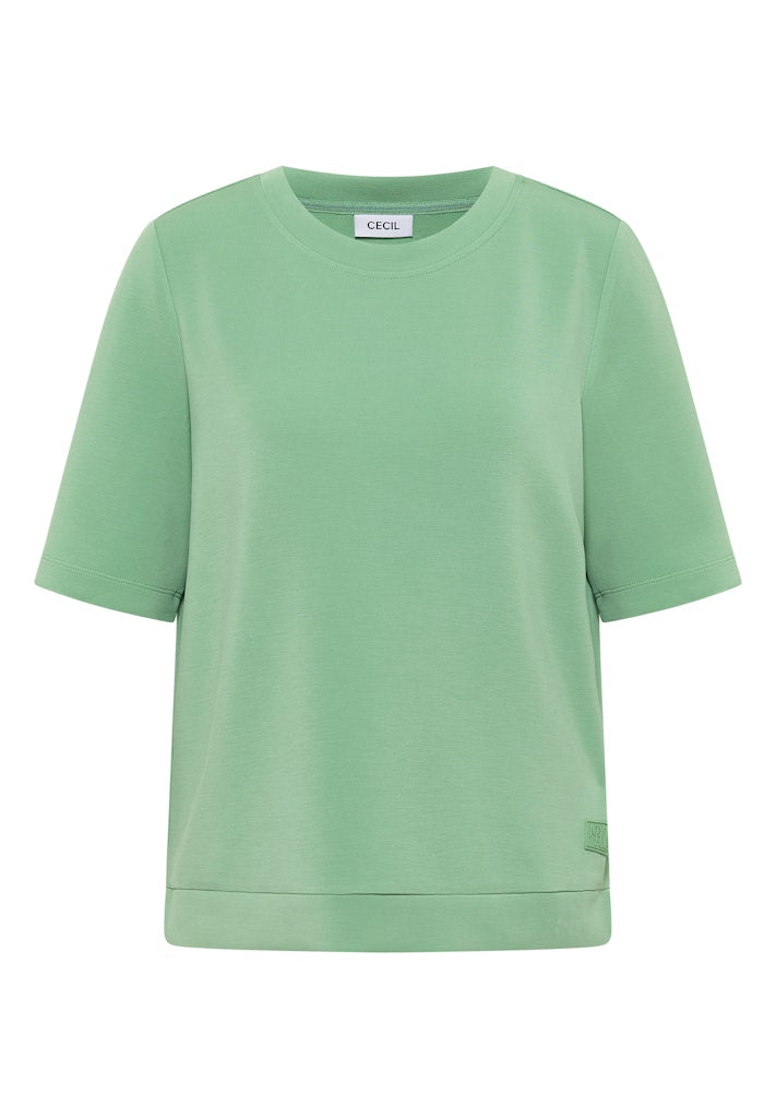 Cecil Damen T-Shirts  Fennel Gr