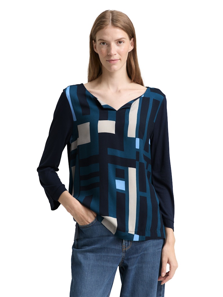 Tom Tailor Damen T-Shirts Lunar Eclipse