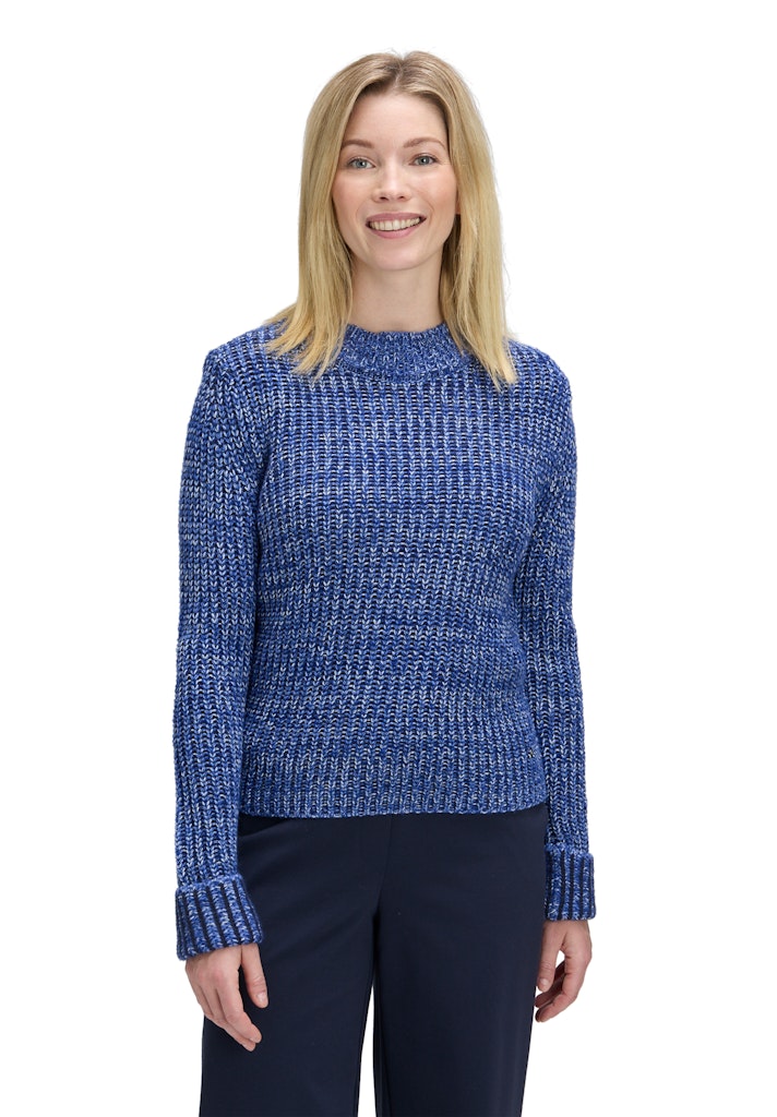Betty & Co Damen Pullover Blue/Light Blue