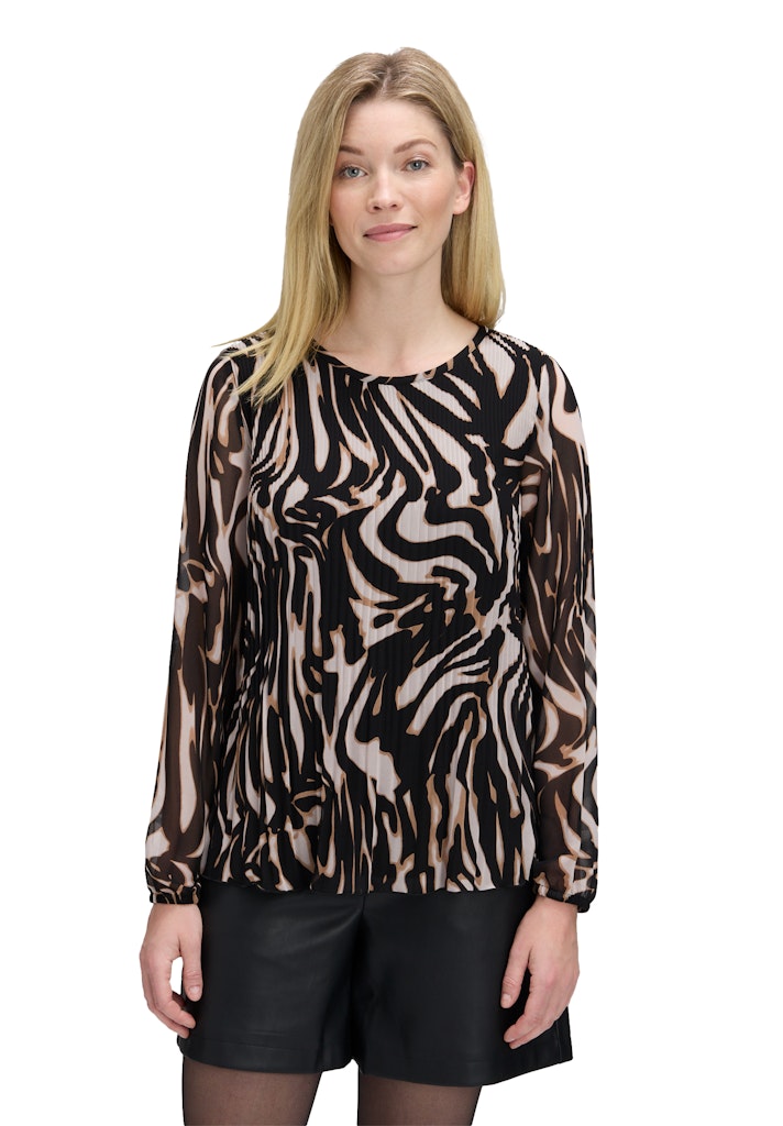 Betty & Co Damen Blusen Nature/Black