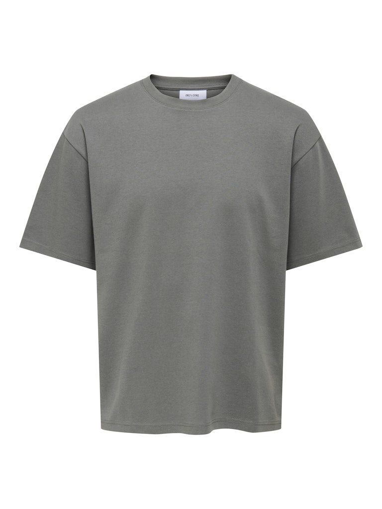 Only & Sons Herren T-Shirts kurz Castor Gray