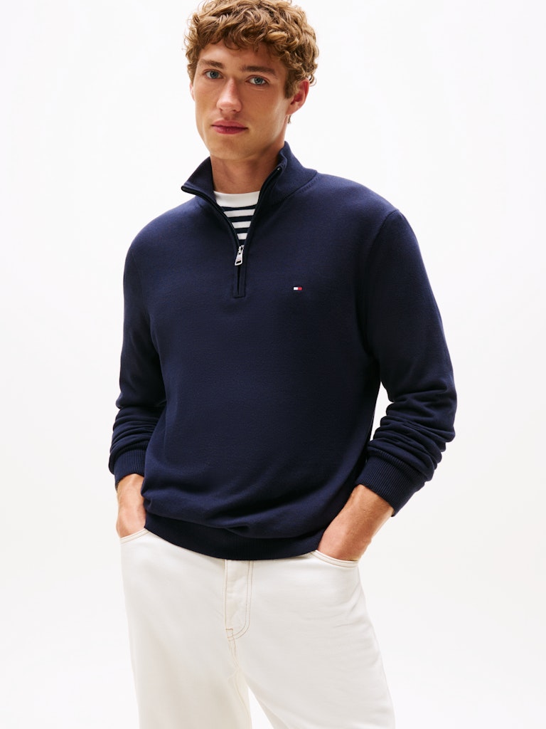 Tommy Hilfiger Herren Pullover Dw Blue