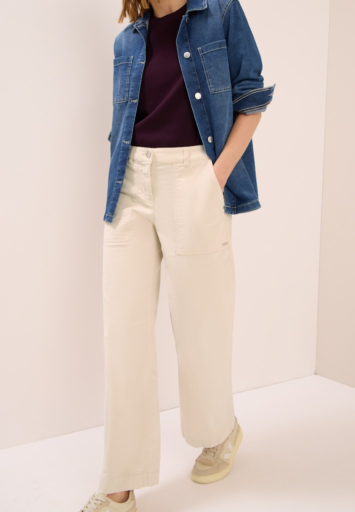 Cecil Damen Hosen Oat Milk