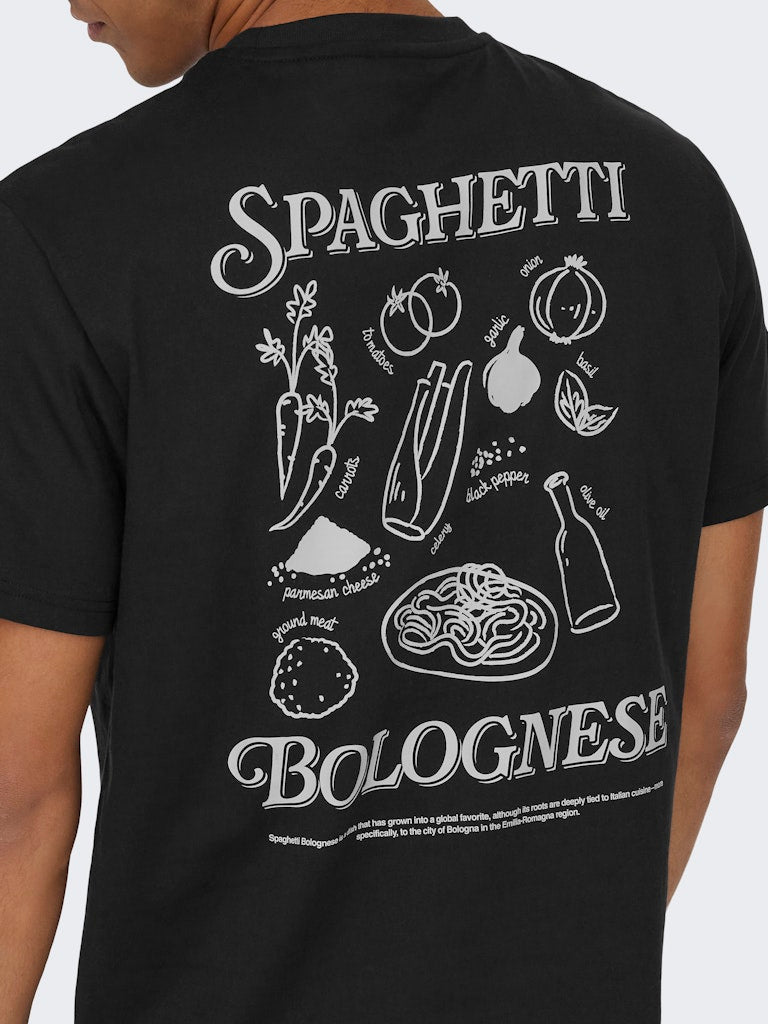 Only & Sons Herren T-Shirts kurz Black/Bolo