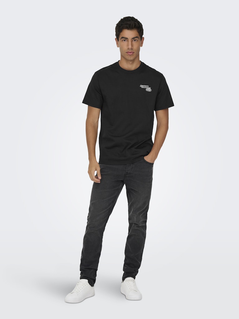 Only & Sons Herren T-Shirts kurz Black/Bolo