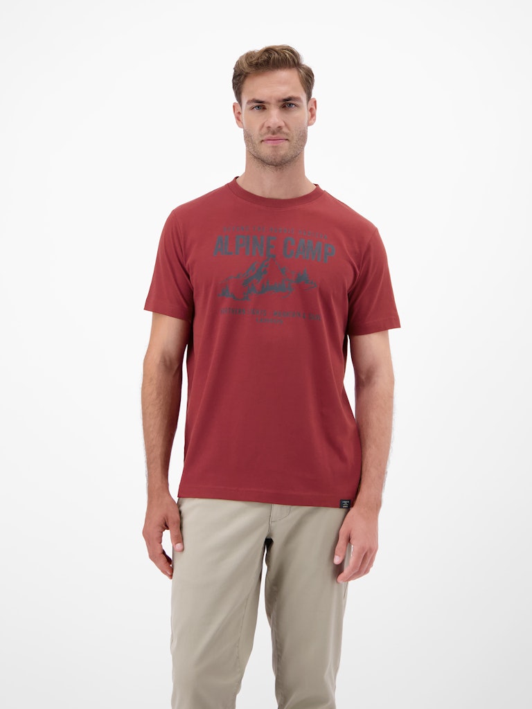 Lerros Herren T-Shirts kurz Maple Red